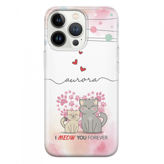APPLE - iPhone 13 Pro Max - Soft Clear Case - I Meow You Forever