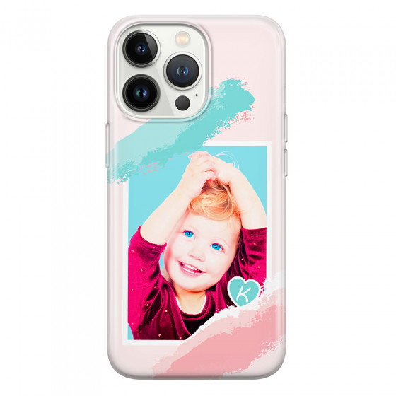 APPLE - iPhone 13 Pro Max - Soft Clear Case - Kids Initial Photo