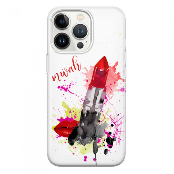 APPLE - iPhone 13 Pro Max - Soft Clear Case - Lipstick