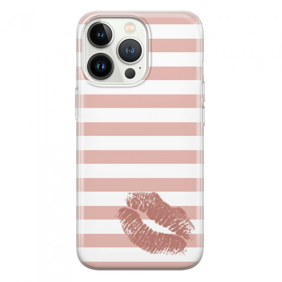 APPLE - iPhone 13 Pro Max - Soft Clear Case - Pink Lipstick