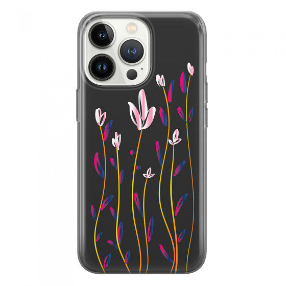 APPLE - iPhone 13 Pro Max - Soft Clear Case - Pink Tulips