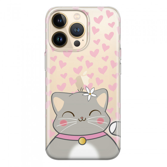 APPLE - iPhone 13 Pro - Soft Clear Case - Kitty