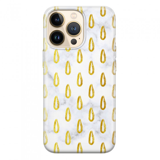 APPLE - iPhone 13 Pro - Soft Clear Case - Marble Drops