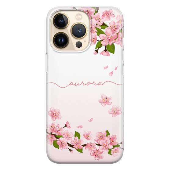 APPLE - iPhone 13 Pro - Soft Clear Case - Sakura Handwritten