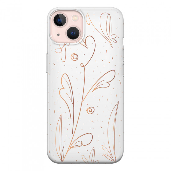 APPLE - iPhone 13 Mini - Soft Clear Case - Flowers In Style