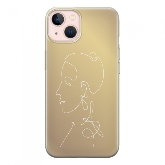 APPLE - iPhone 13 Mini - Soft Clear Case - Golden Lady