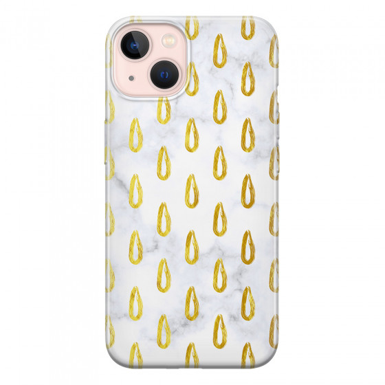 APPLE - iPhone 13 Mini - Soft Clear Case - Marble Drops