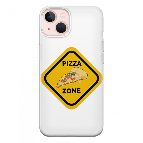 APPLE - iPhone 13 Mini - Soft Clear Case - Pizza Zone Phone Case