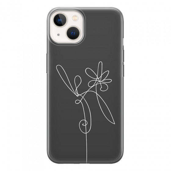 APPLE - iPhone 13 - Soft Clear Case - Flower In The Dark