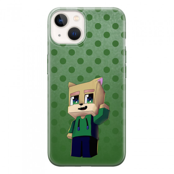 APPLE - iPhone 13 - Soft Clear Case - Green Fox Player