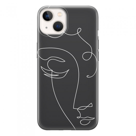 APPLE - iPhone 13 - Soft Clear Case - Light Portrait in Picasso Style