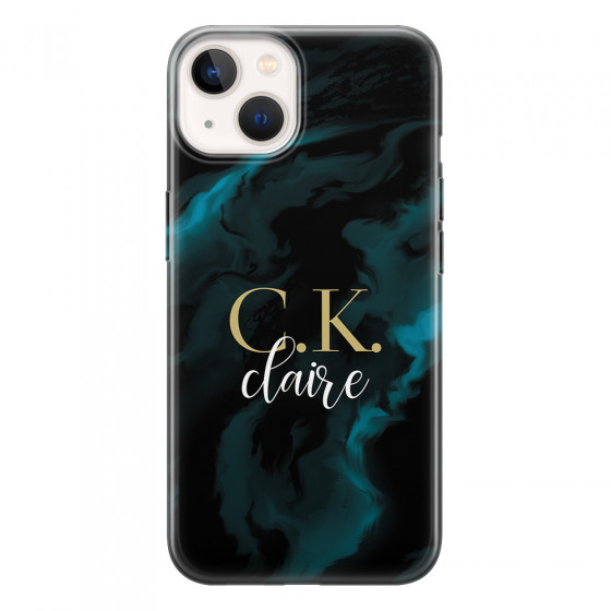 APPLE - iPhone 13 - Soft Clear Case - Streamflow Dark Elegance