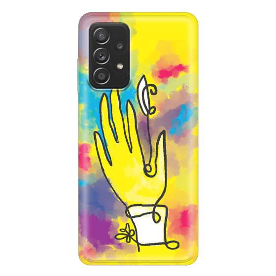 SAMSUNG - Galaxy A52 / A52s - Soft Clear Case - Abstract Hand Paint