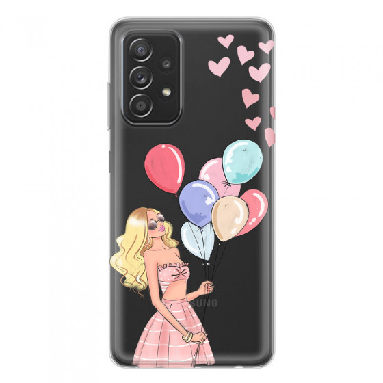 SAMSUNG - Galaxy A52 / A52s - Soft Clear Case - Balloon Party
