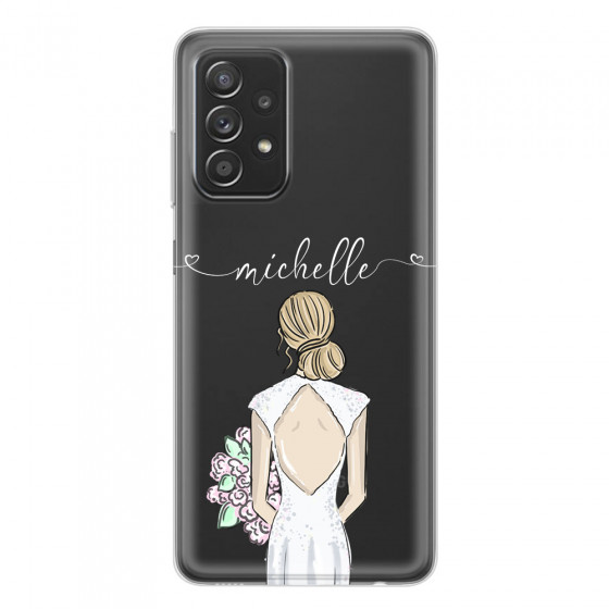 SAMSUNG - Galaxy A52 / A52s - Soft Clear Case - Bride To Be Blonde II.