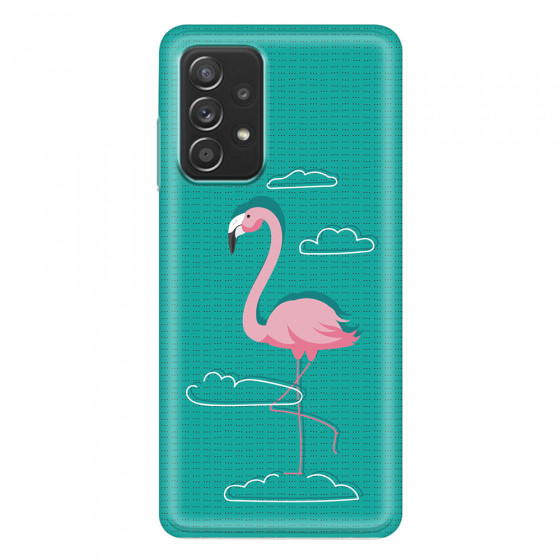 SAMSUNG - Galaxy A52 / A52s - Soft Clear Case - Cartoon Flamingo
