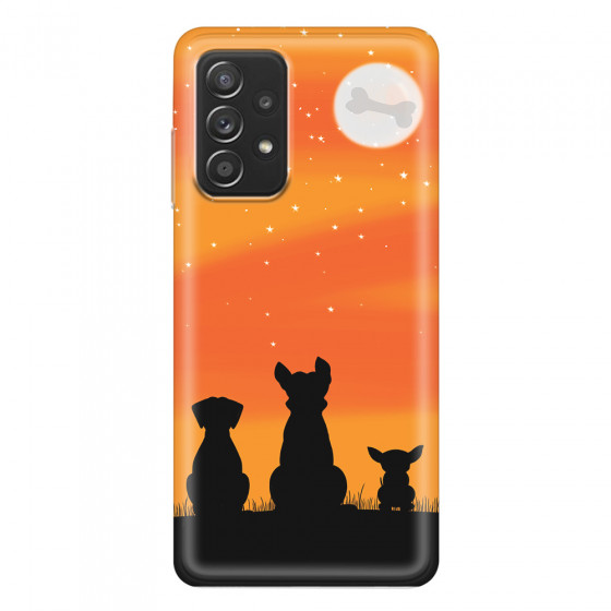 SAMSUNG - Galaxy A52 / A52s - Soft Clear Case - Dog's Desire Orange Sky