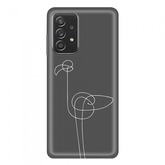 SAMSUNG - Galaxy A52 / A52s - Soft Clear Case - Flamingo Drawing