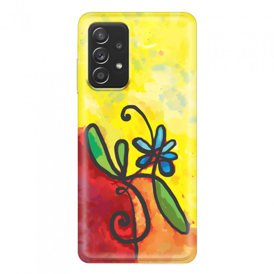 SAMSUNG - Galaxy A52 / A52s - Soft Clear Case - Flower in Picasso Style