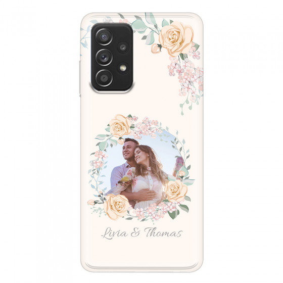 SAMSUNG - Galaxy A52 / A52s - Soft Clear Case - Frame Of Roses