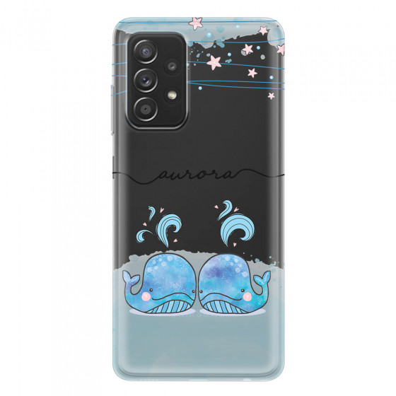 SAMSUNG - Galaxy A52 / A52s - Soft Clear Case - Little Whales