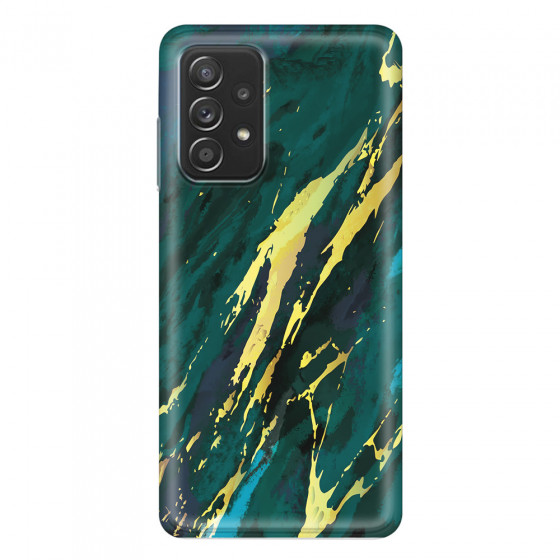 SAMSUNG - Galaxy A52 / A52s - Soft Clear Case - Marble Emerald Green