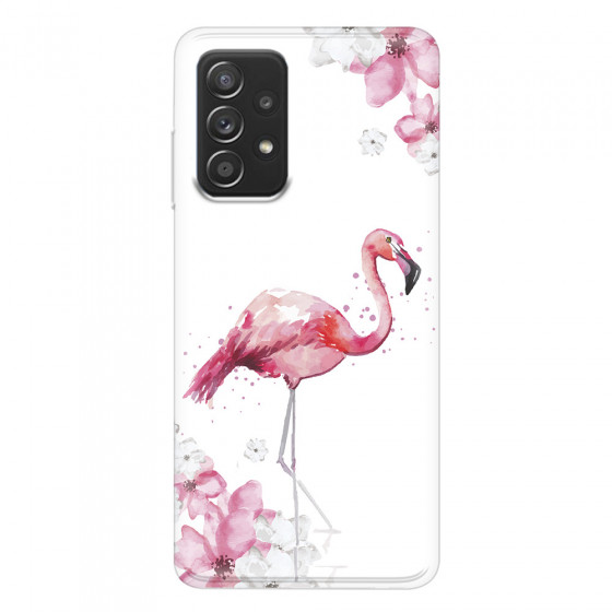 SAMSUNG - Galaxy A52 / A52s - Soft Clear Case - Pink Tropes