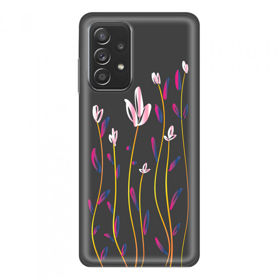 SAMSUNG - Galaxy A52 / A52s - Soft Clear Case - Pink Tulips