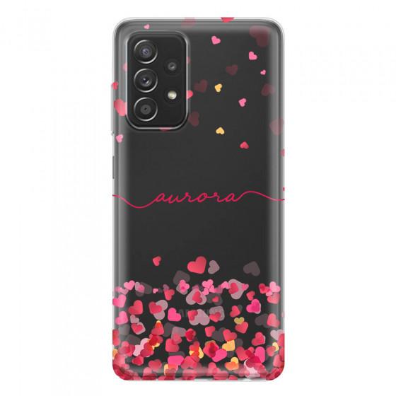 SAMSUNG - Galaxy A52 / A52s - Soft Clear Case - Scattered Hearts