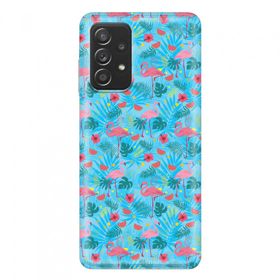 SAMSUNG - Galaxy A52 / A52s - Soft Clear Case - Tropical Flamingo IV