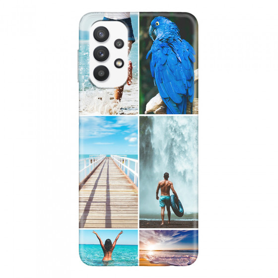 SAMSUNG - Galaxy A32 - Soft Clear Case - Collage of 6