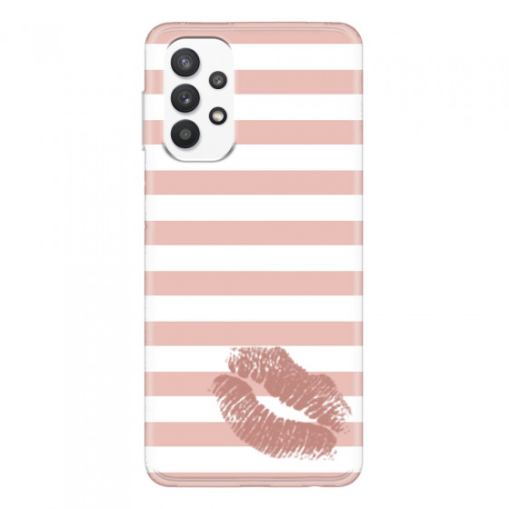 SAMSUNG - Galaxy A32 - Soft Clear Case - Pink Lipstick
