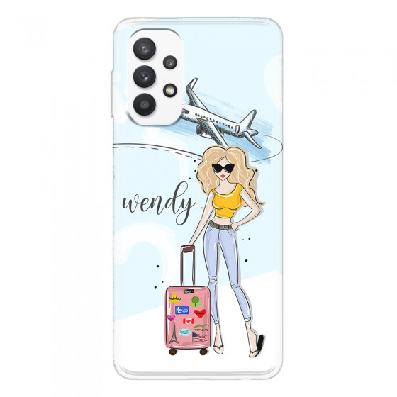 SAMSUNG - Galaxy A32 - Soft Clear Case - Travelers Duo Blonde