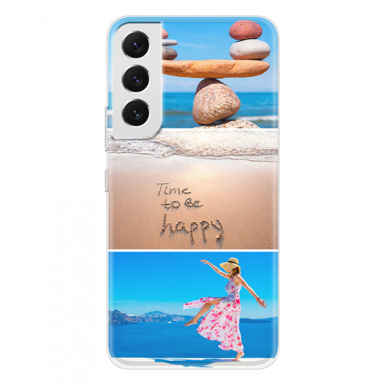 SAMSUNG - Galaxy S22 Plus - Soft Clear Case - Collage of 3
